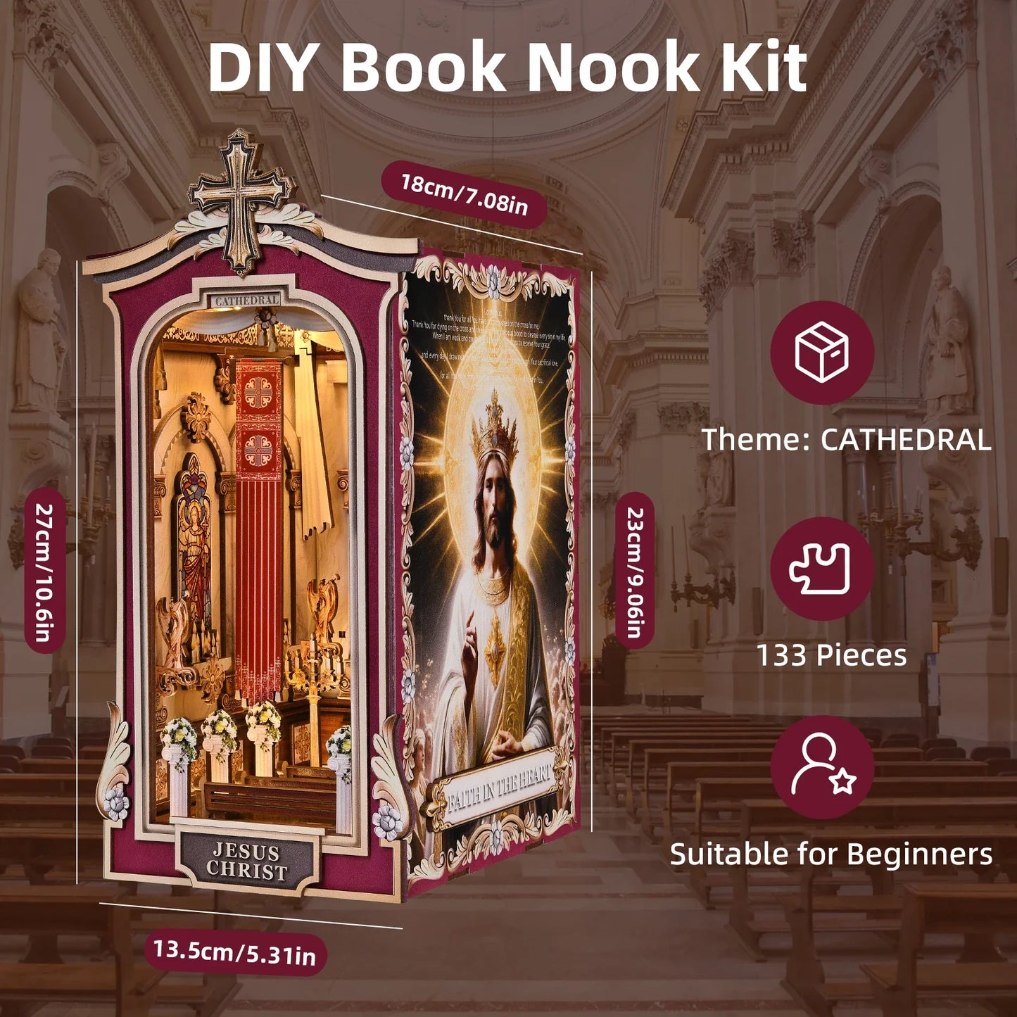 Holy Cathedral DIY Book Nook Kit