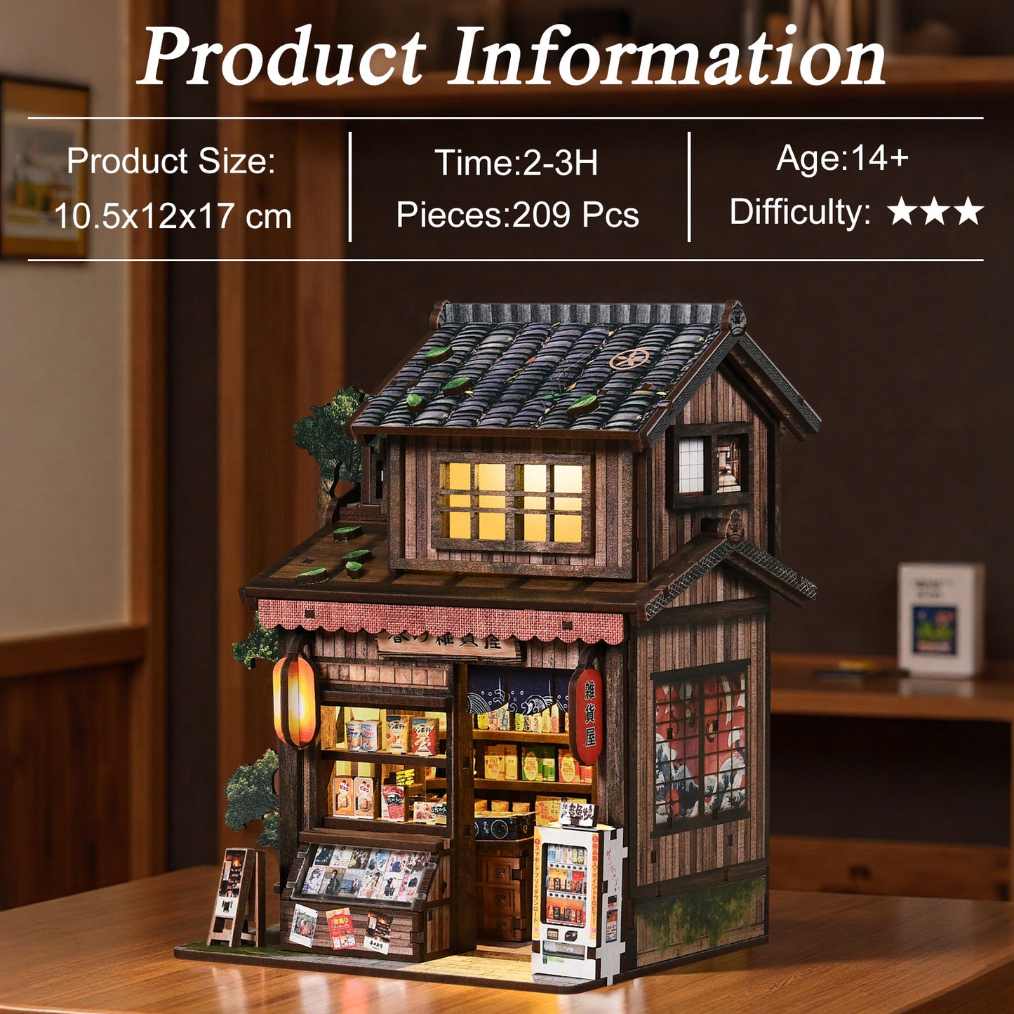 Kasuga Grocery Store DIY Book Nook Kit
