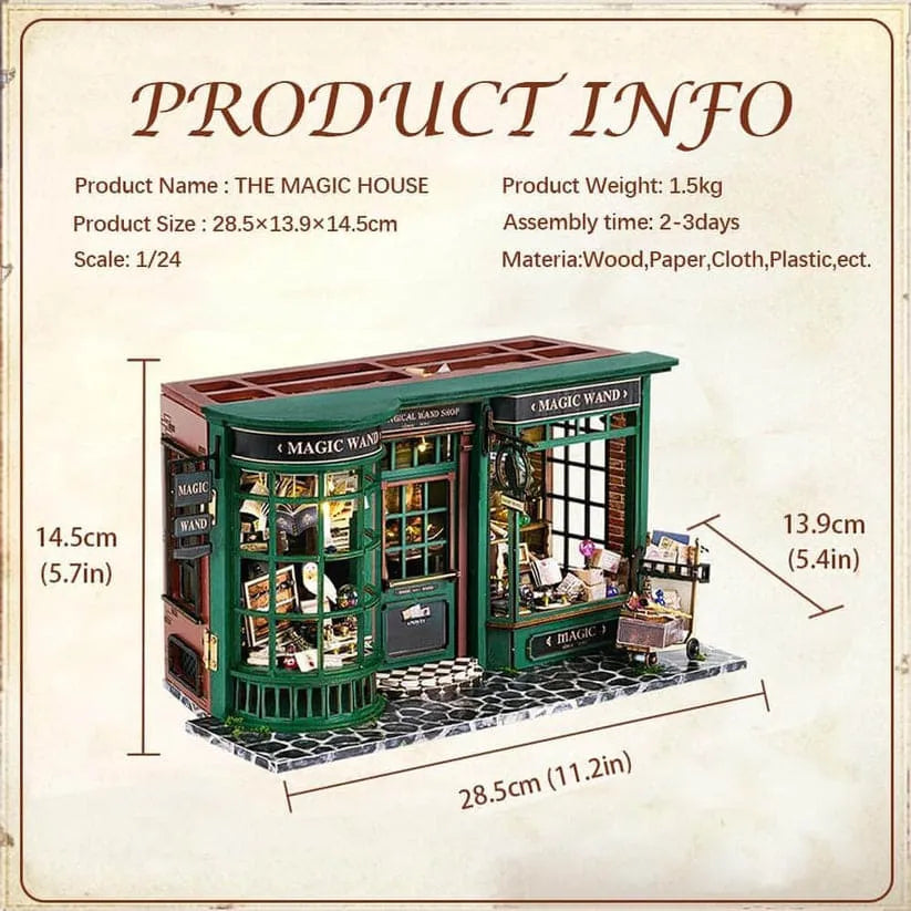 Magic Wand Shop DIY Miniature House Kit