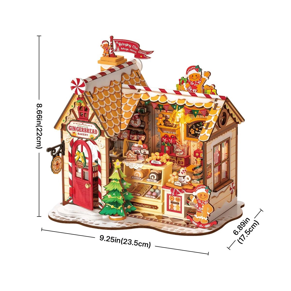Gingerbread House DIY Miniature House Kit