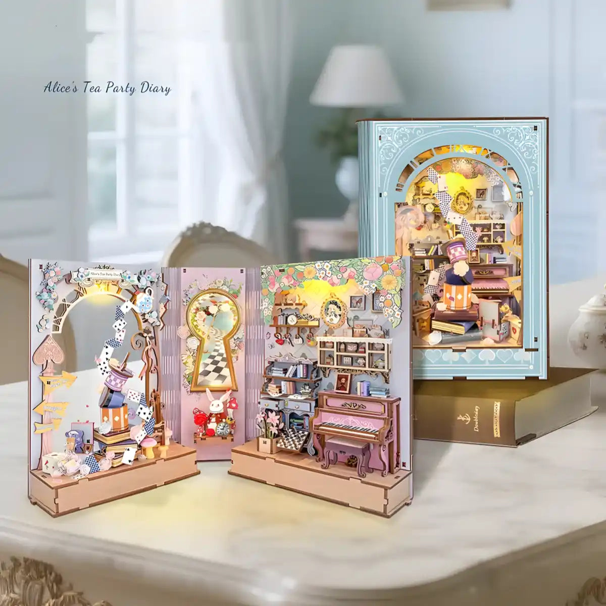 Alice’s Tea Party Diary DIY Book Nook Kit