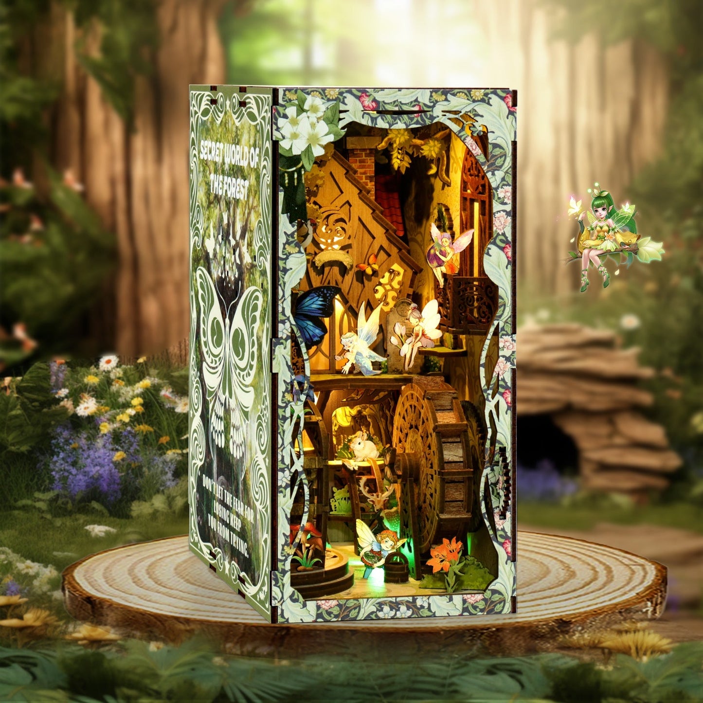 Secret Forest Elfin DIY Book Nook Kit