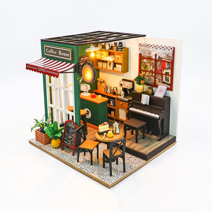 Lucky Cafe House  DIY Miniature House Kit