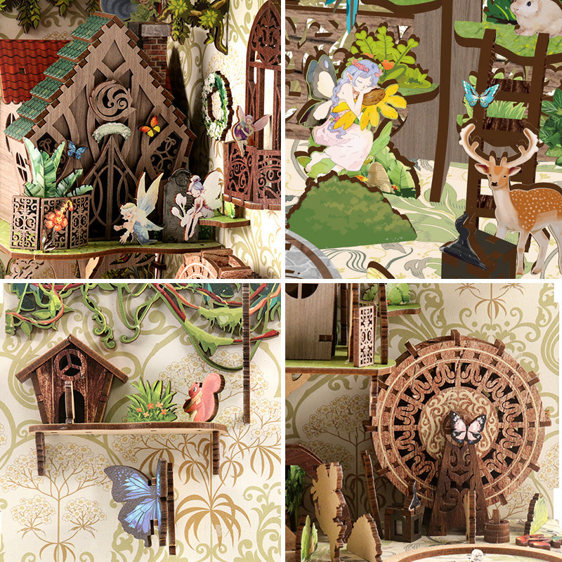 Secret Forest Elfin DIY Book Nook Kit