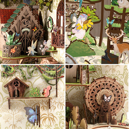 Secret Forest Elfin DIY Book Nook Kit