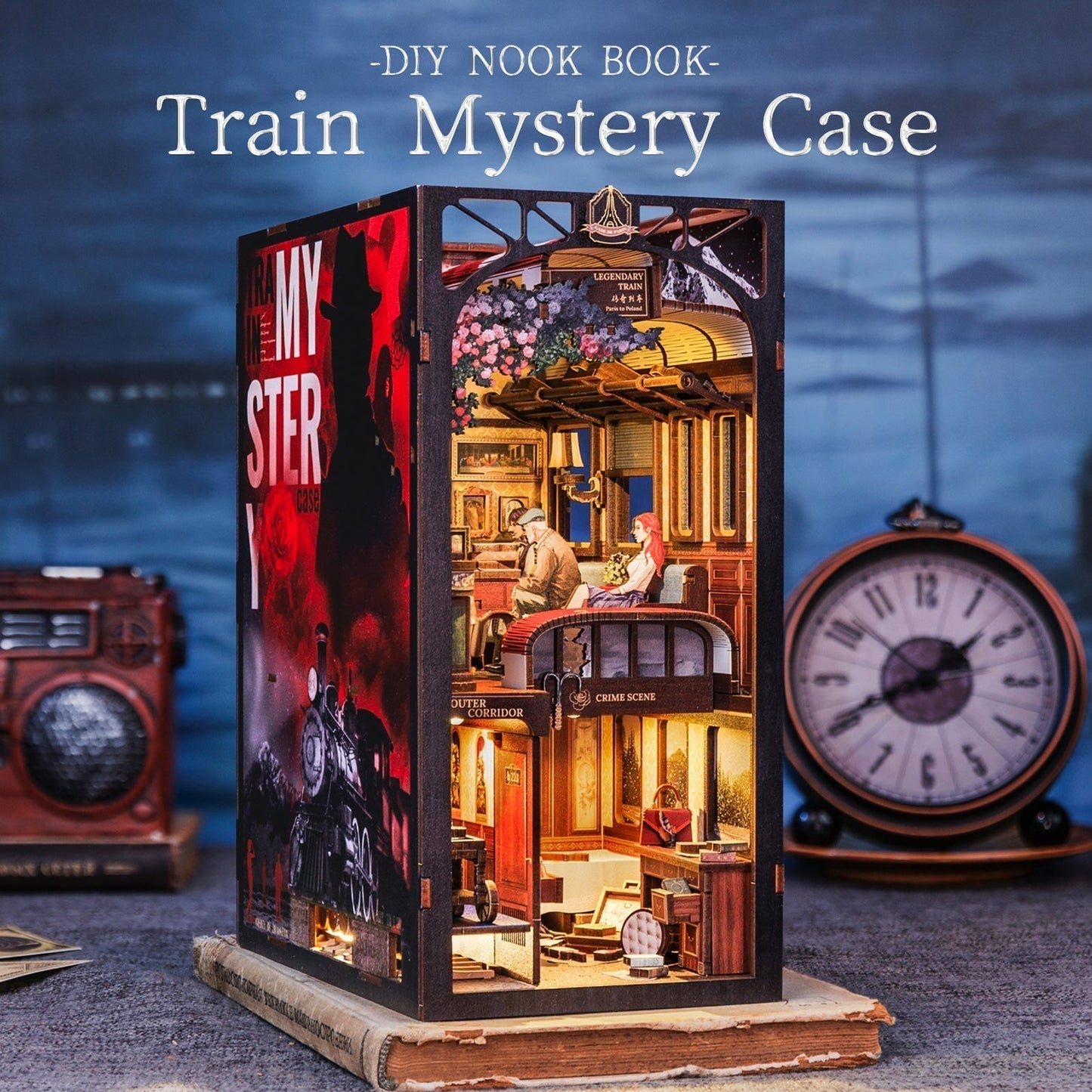 Train Mystery DIY Book Nook Kit
