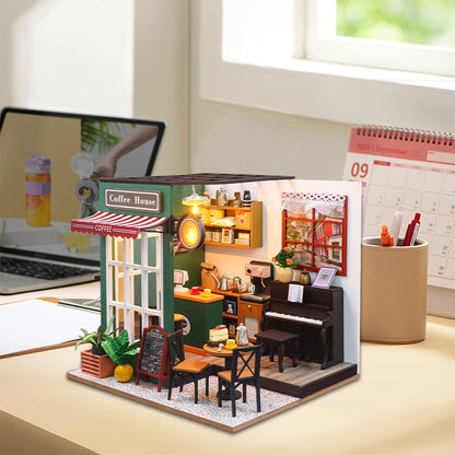 Lucky Cafe House  DIY Miniature House Kit