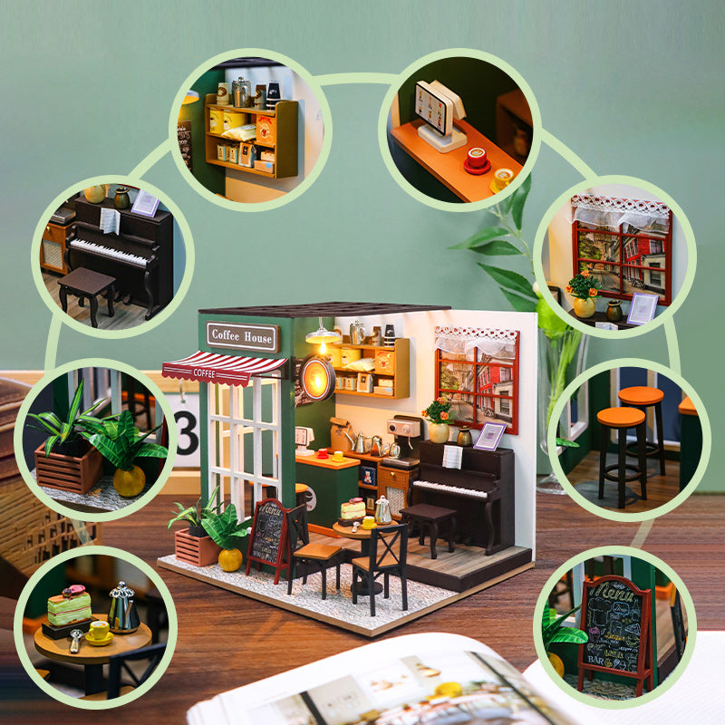 Lucky Cafe House  DIY Miniature House Kit