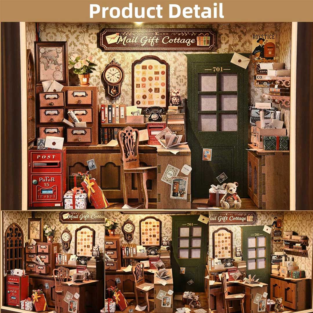 Mail Gift Cottage DIY Book Nook Kit