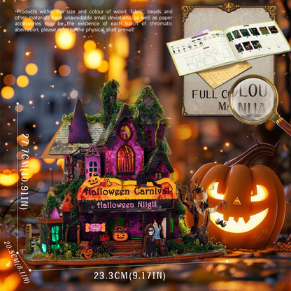 Halloween Night Carnival DIY Miniature House Kit