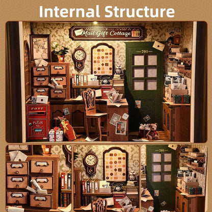 Mail Gift Cottage DIY Book Nook Kit