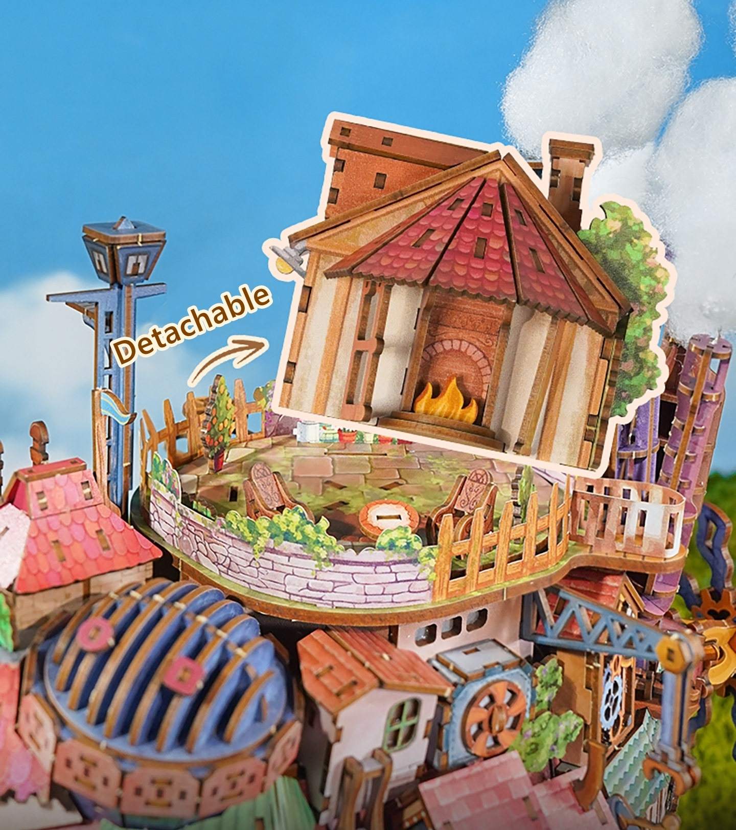 Walking Castle 3D Mechanical Puzzle Kit