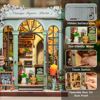 Champs-Élysées Florist DIY Miniature House Kit