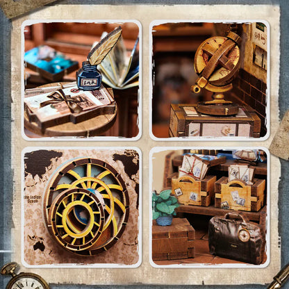 Journey Trace Bookshop DIY Miniature House Kit