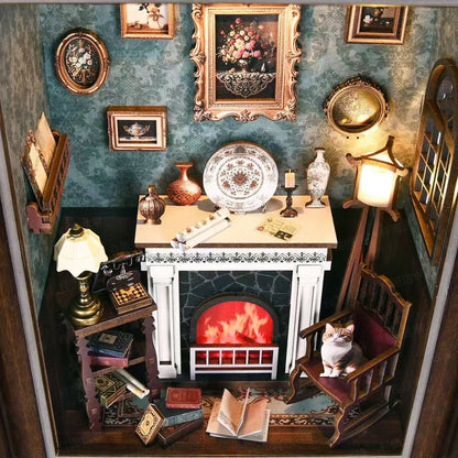 Vintage Fireplace Frame DIY Book Nook Kit