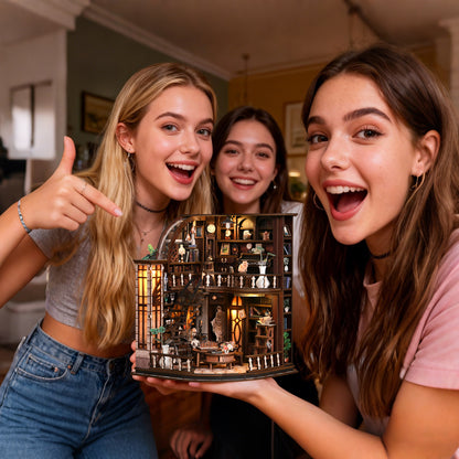 Bacchus Bookstore DIY Miniature House Kit
