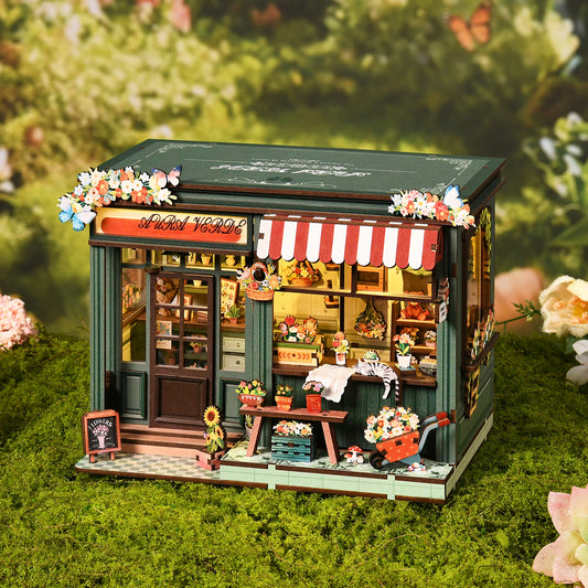 Aura Verde Flower Room DIY Book Nook Kit