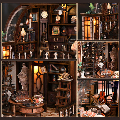 Bacchus Bookstore DIY Miniature House Kit