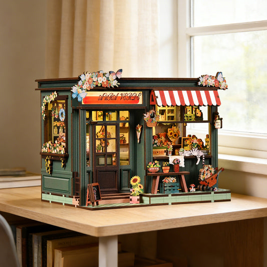 Aura Verde Flower Room DIY Book Nook Kit