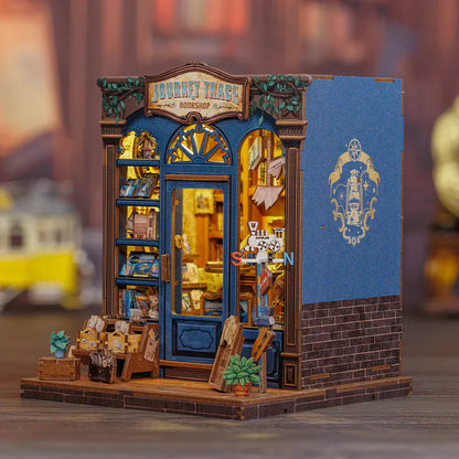 Journey Trace Bookshop DIY Miniature House Kit