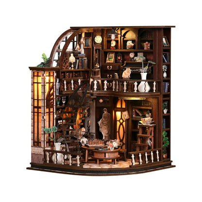 Bacchus Bookstore DIY Miniature House Kit