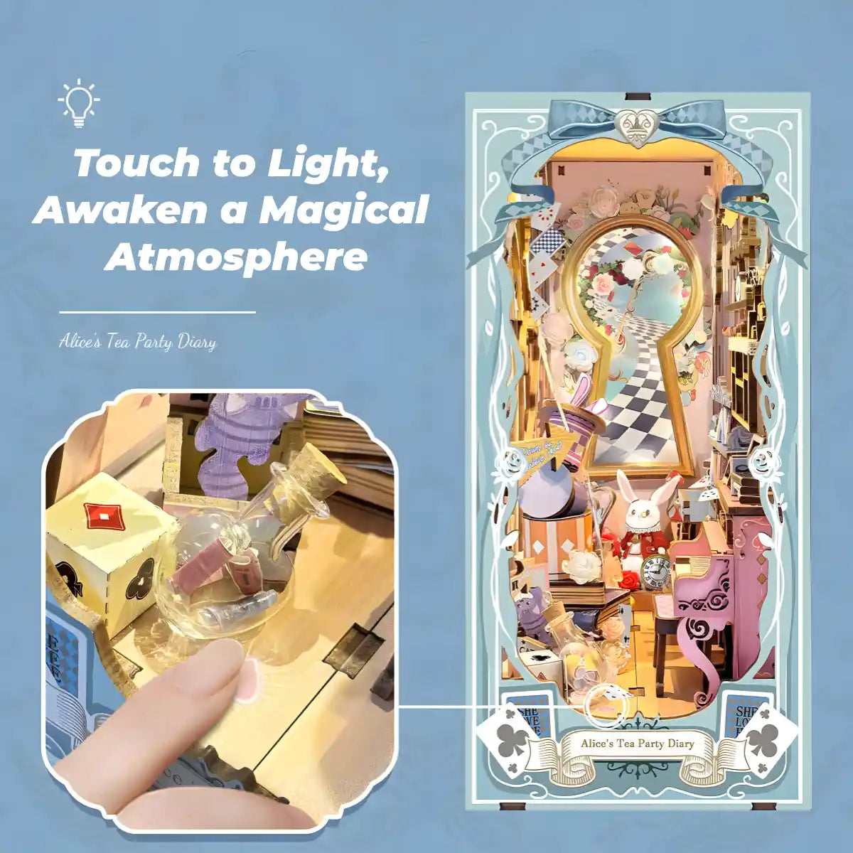 Alice’s Tea Party Diary DIY Book Nook Kit