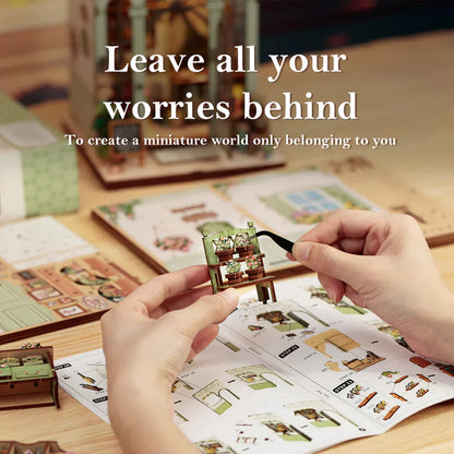 Green Life Bookshop DIY Miniature House Kit