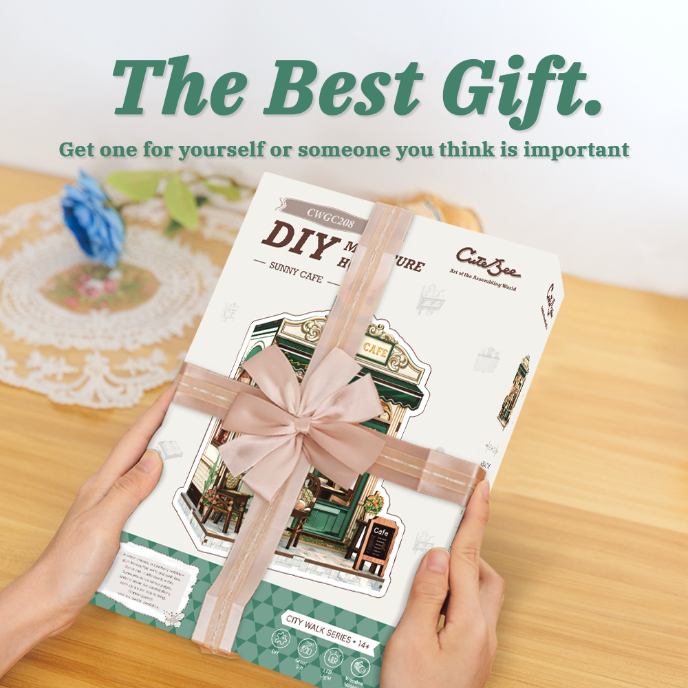Sunny Cafe DIY Miniature House Kit