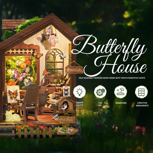 Butterfly House DIY Book Nook Kit
