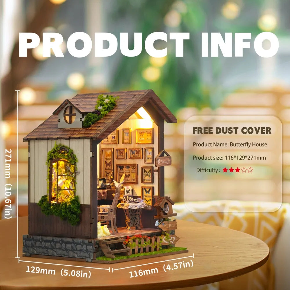 Butterfly House DIY Book Nook Kit