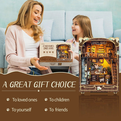 Caramel Dreams Cat Café Book Nook Kit