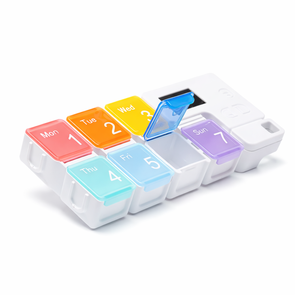 Weekly Pill Organizer with Alarm