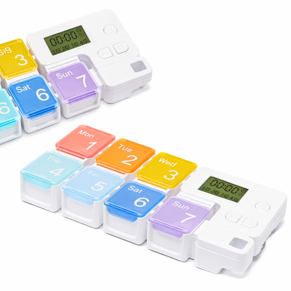 Weekly Pill Organizer with Alarm