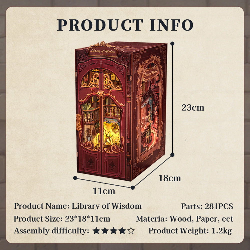 Library of Wisdom DIY Book Nook Kit