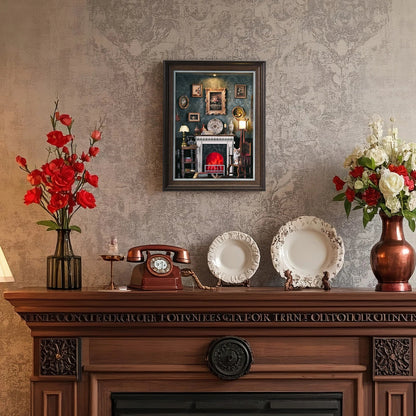 Vintage Fireplace Frame DIY Book Nook Kit