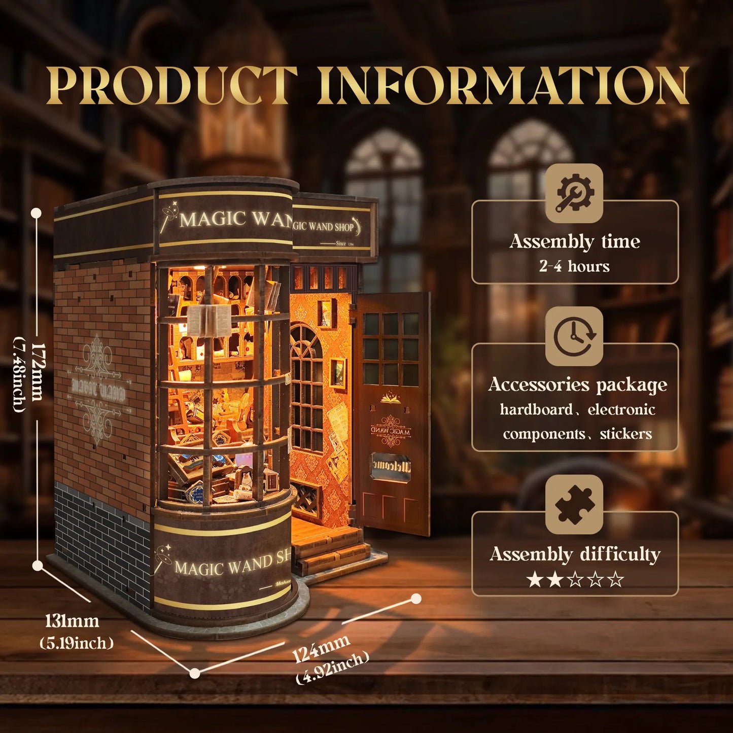 Magic Wand Store DIY Book Nook Kit