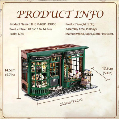 Magic Wand Shop DIY Miniature House Kit