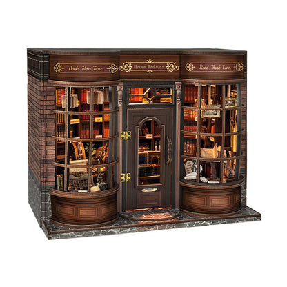 Hoggor Bookstore DIY Miniature House Kit
