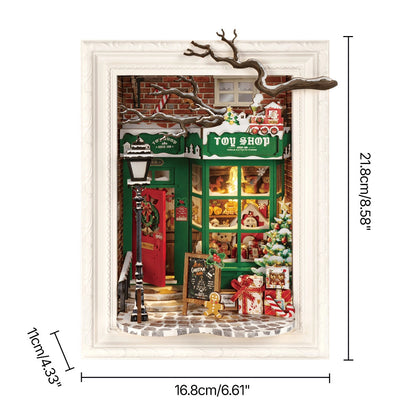 Santa's Toy Shop DIY Book Nook Kit