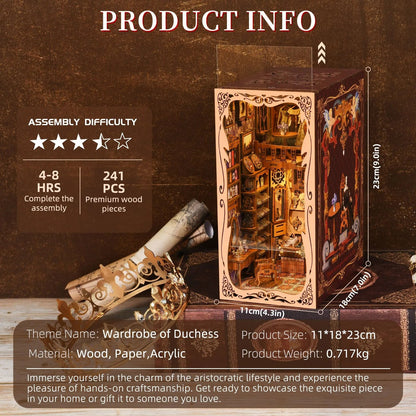 Wardrobe of Duchess DIY Book Nook Kit