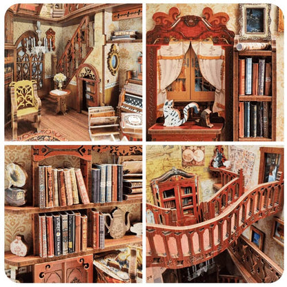 Vintage Library DIY Book Nook Kit