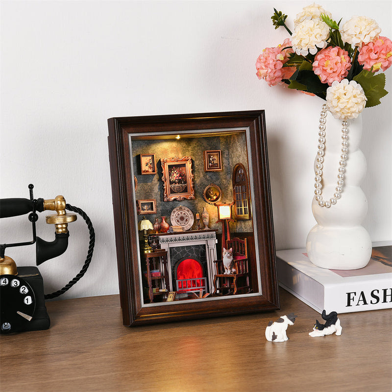 Vintage Fireplace Frame DIY Book Nook Kit