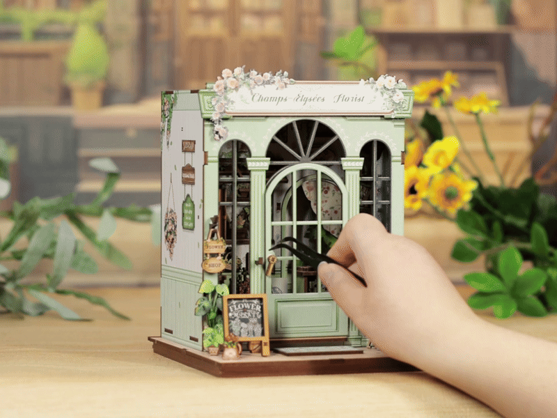 Champs-Élysées Florist DIY Miniature House Kit