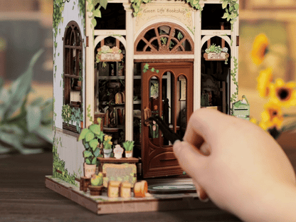 Green Life Bookshop DIY Miniature House Kit