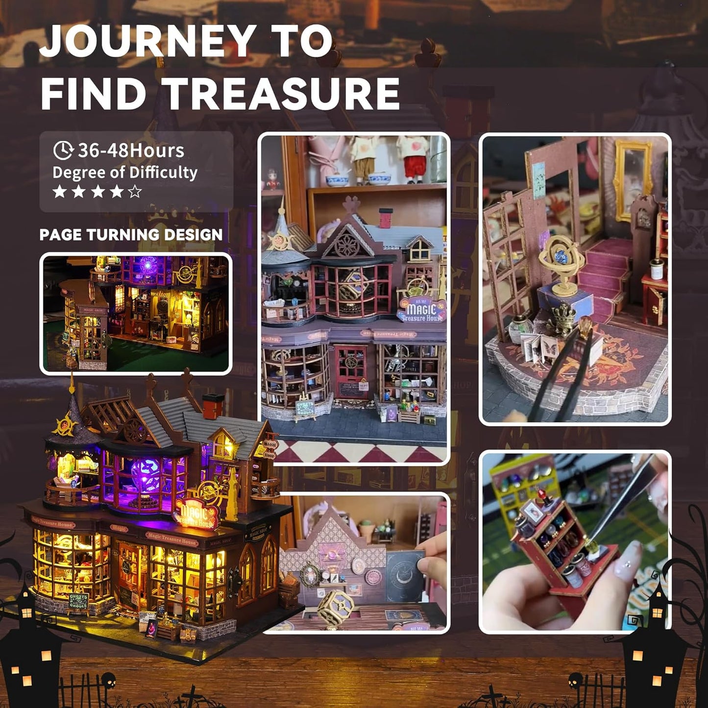 Magic Treasure House DIY Miniature House Kit